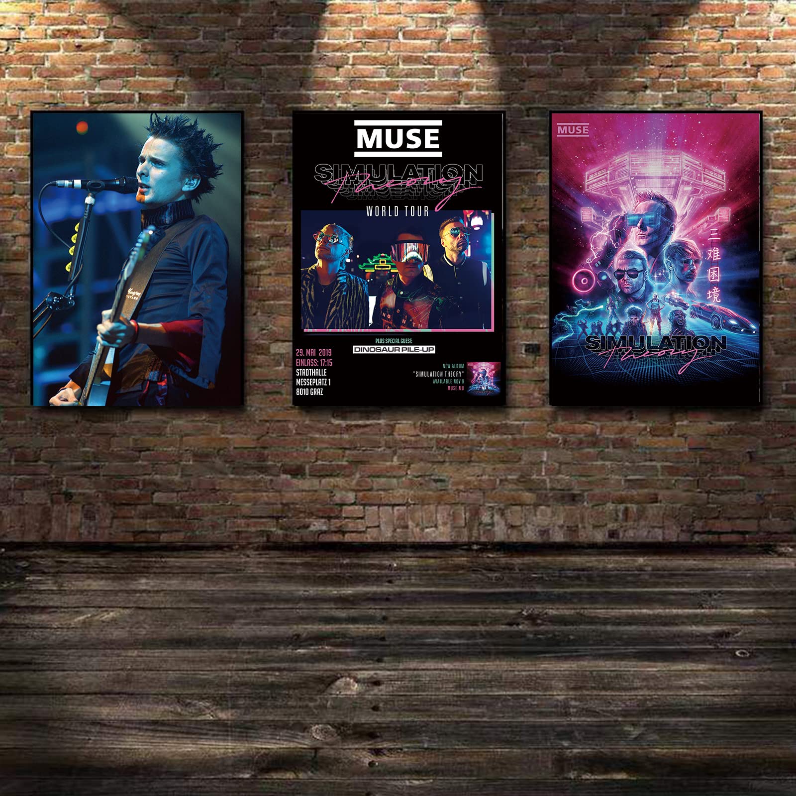 Amazon.co.jp: ミューズポスター クラシックロックミュージックバンド